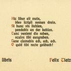 Ex libris - Felix Tietze