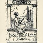 Ex libris - Kölcsey Klára könyve