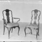 Üvegnegatív - székek, 18.sz., Eszterházy kastély, Fertőd