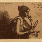 Céghirdető kártya - Ch. Hesséle Paris Estampes