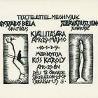 Alkalmi grafika - Meghívó: Gy. Szabó Béla és Szervátiusz Jenő kiállítására
