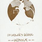 Ex libris - Dr. Kovács Bódog könyve