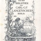 Ex libris - Carl G. F. Langenscheidt