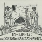 Ex libris - Dr. phil. Zoltan de Barcsay-Amant