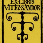 Ex libris - Vitéz Sándor