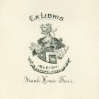 Ex libris - Frank House Baer címeres