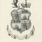 Ex libris - Joseph Burnley Hume címeres