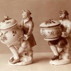 Fénykép - sótartók, porcelán-fajansz, Meissen-Holics XVIII. sz. második fele, Iparművészeti Múzeum