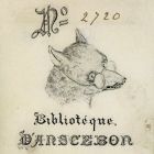 Ex libris - A D' Anscebon könyvtár