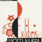 Ex libris - Mottl Klári