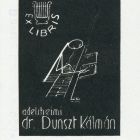 Ex libris - adelsheimi Dr. Dunszt Kálmán