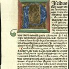 Ősnyomtatvány-töredék - Guillelmus de Conchis: De opere sexte diei, 'P' iniciáléval