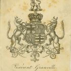 Ex libris - Viscount Granville címeres