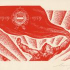 Alkalmi grafika - Meghívó: MSZMP meghívó 1919-es évfordulós megemlékezésre