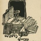 Ex libris - Non Omnis Moriar -  Georges Goury