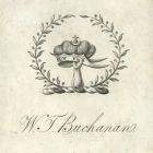 Ex libris - W T Buchanan címeres