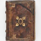 Kézirat bőrkötésben - In quatuor institutio civilium libros, 1606