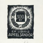 Ex libris - Apfel Sándor