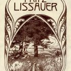 Ex libris - Fritz Lissauer
