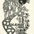 Alkalmi grafika - VII. Orsz. KBK találkozó, 1980. Szombathely