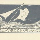 Ex libris - Doktor Márton Béla könyve