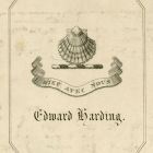 Ex libris - Edward Harding címeres