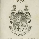 Ex libris - Sir Compton Domvile címeres