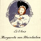 Ex libris - Margareta von Rheinbaben