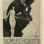 Ex libris - Monori Kovács Jenő dr. könyve