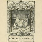 Ex libris - George S. Chambliss