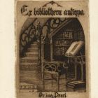 Ex libris - Ex bibliotheca antiqua Dr. ing. Perci