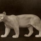 Fénykép - puma porcelánfigura, Peter Dahl-Jensen műve,  Bing & Gröndahl porcelángyár