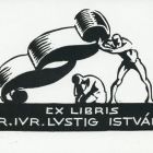 Ex libris - Dr. iur. Lustig István