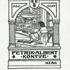 Ex libris - Petrik Albert könyve