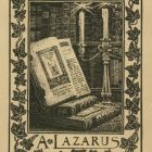 Ex libris - A. Lazarus