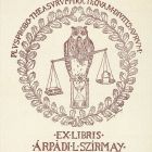 Ex libris - Árpádi L. Szirmay