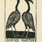 Ex libris - Dorogi Márton
