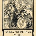 Ex libris - Ludwig Freiherr von Imhof Untermeitingen