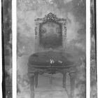 Üvegnegatív - karosszék, párnázott, XVI.  Lajos kora, Eszterházy kastély, Fertőd