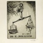 Ex libris - Dr. E. Politzer