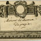 Ex libris - Madame la Baronne De Grazia