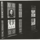 Műtárgyfotó - üvegablak a lépcsőházban a Marosvásárhelyi Kultúrpalotában, 1911-13