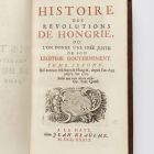 Könyv - [ Brenner Domokos: ] Histoire des révolutions de Hongrie... Hága, 1739. II.