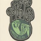 Ex libris - RD (monogrammal)