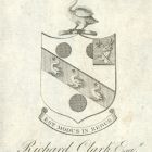 Ex libris - Richard Clark címeres