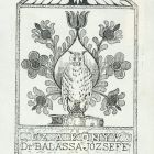 Ex libris - Ez a könyv Dr. Balassa Józsefé