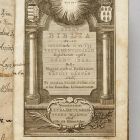 Könyv tokkal, debreceni típusú kötésben - Biblia. Utrecht, 1765