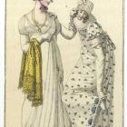 Divatkép - alkalmi ruhák, melléklet, Journal des Ladies et des Modes, Costume Parisien