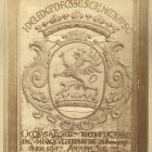 Műtárgyfotó - Esterházy László halotti címere az 1876. évi műipari kiállításon a fraknói Esterházy-kincstárból