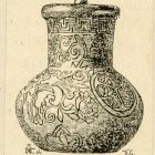 Illusztráció - palack, kőedény, vésett díszítéssel; Radisics Jenő Képes kalauzából